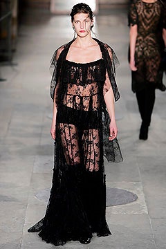 black lace gown with cape