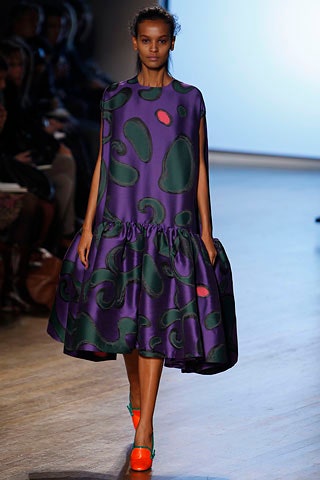 purple silk relaxed midi dress