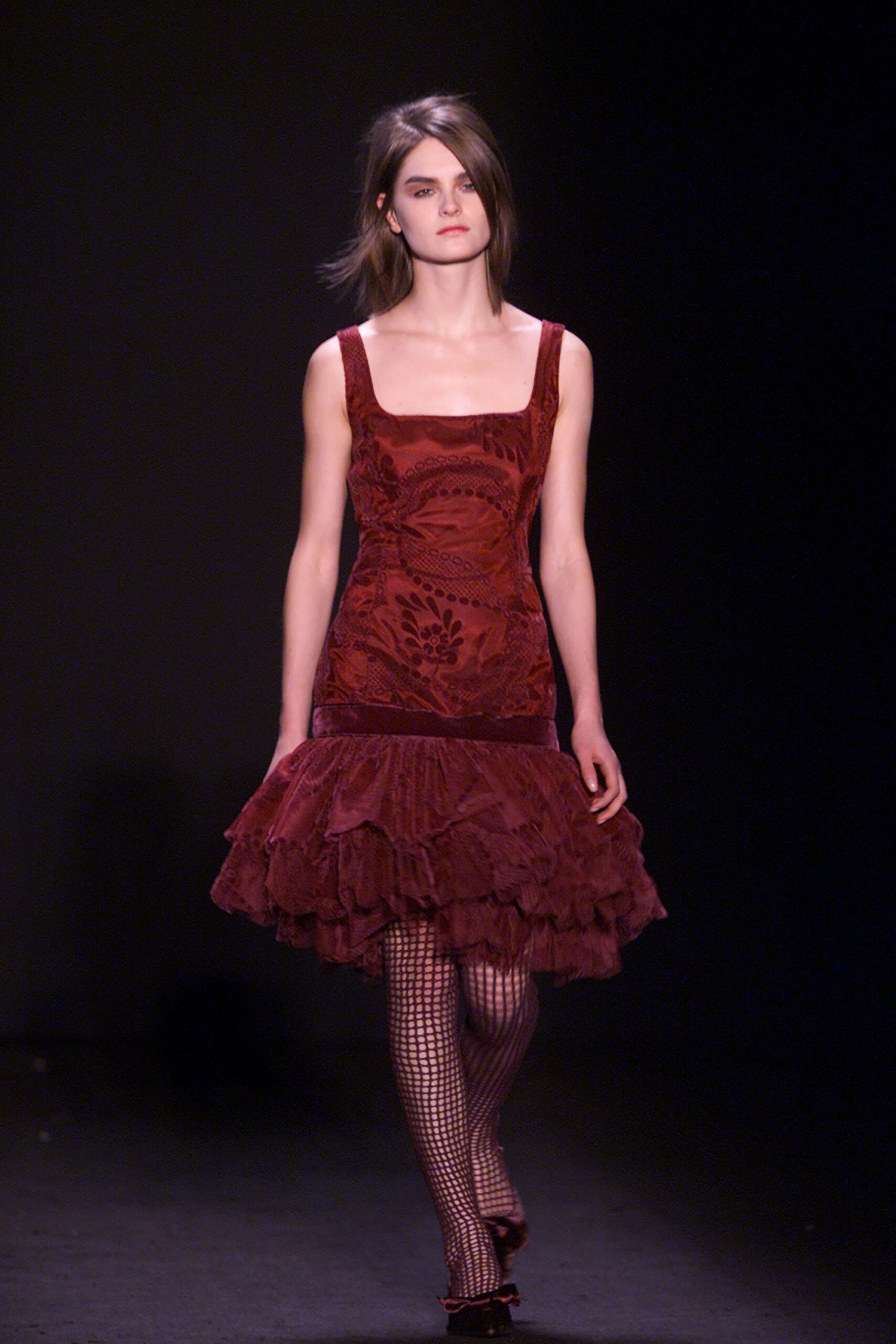 red silk sleeveless dress