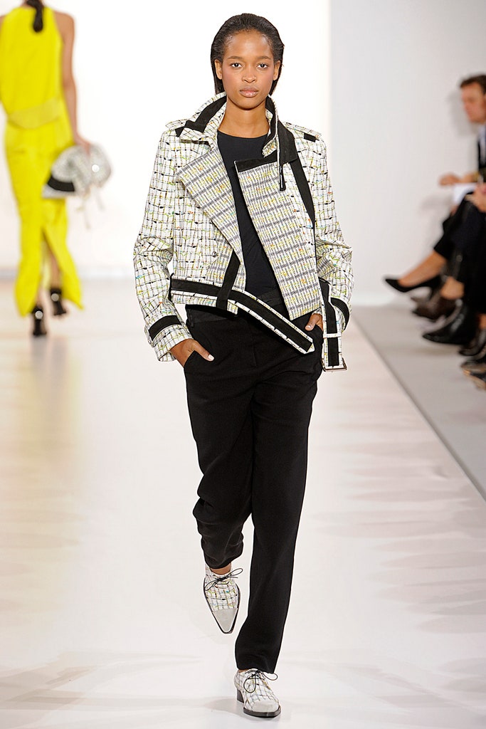 white cotton long-sleeve collared fitted zippered layered jacket