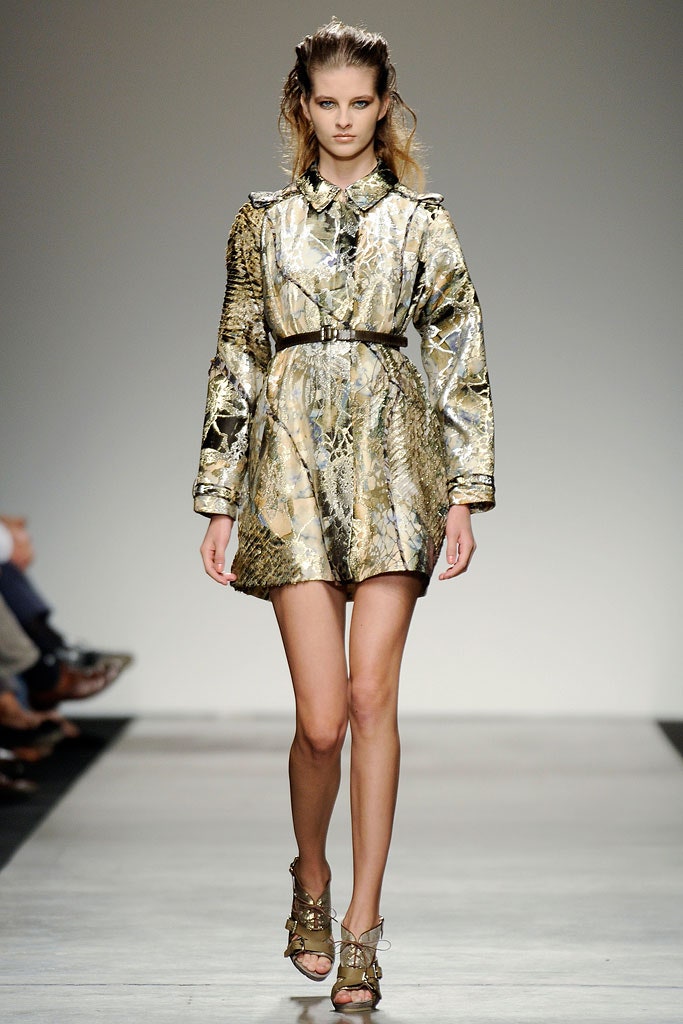 gold green silk mini dress