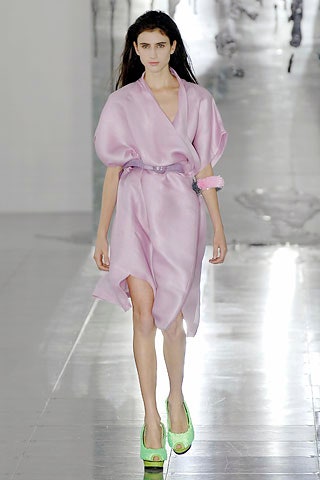 pink silk relaxed dress