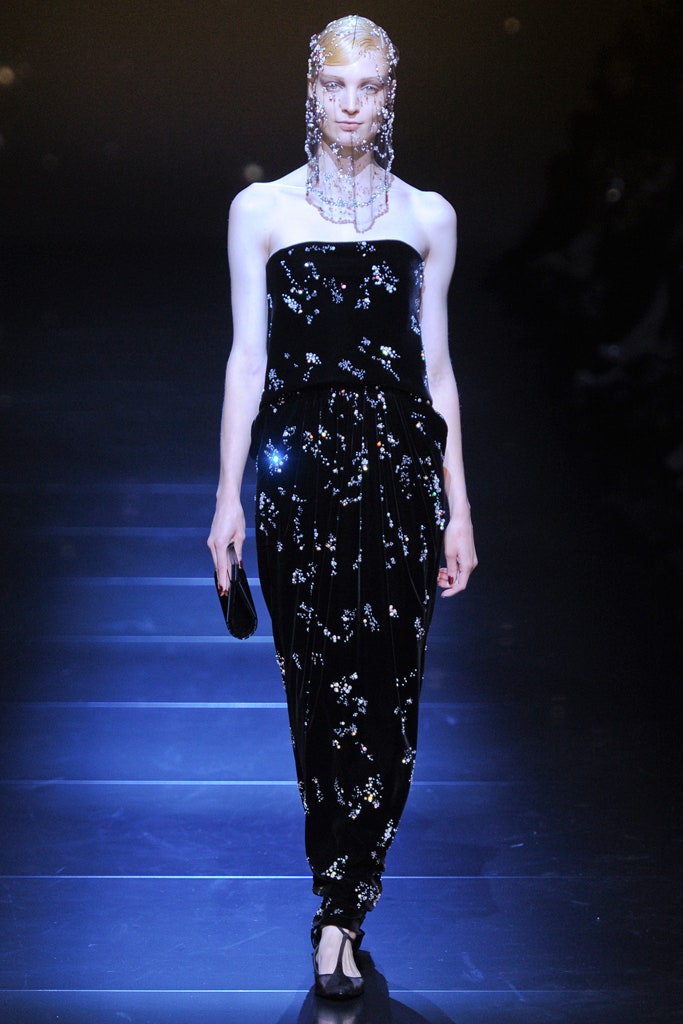 black velvet strapless gown