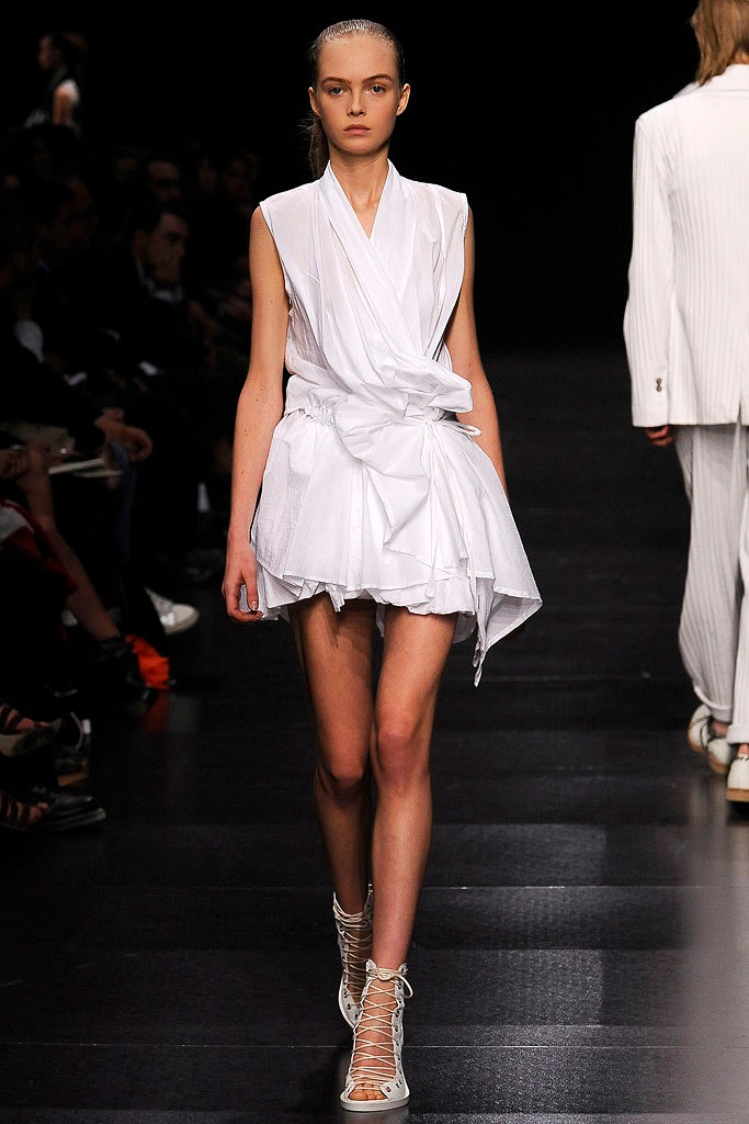 white fitted mini dress