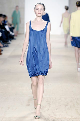 blue silk relaxed dress