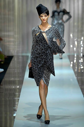 black and white asymmetric dress