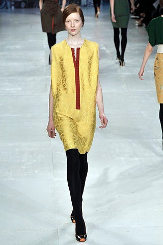 yellow silk sleeveless dress