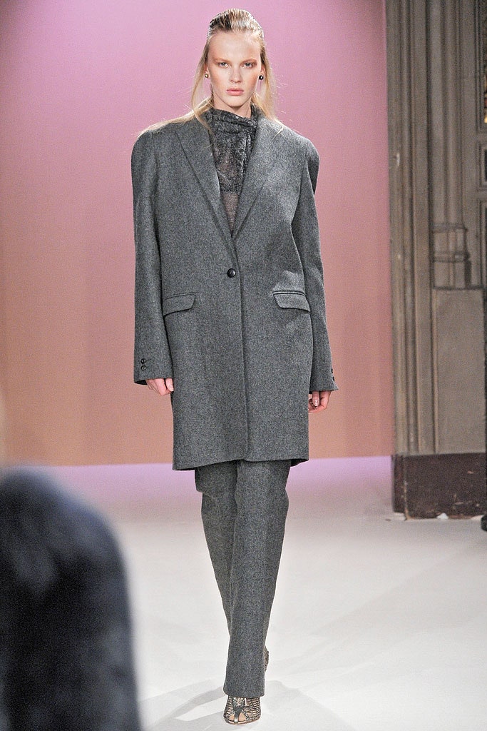gray tailored wool suit