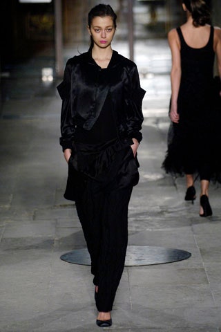 black silk sleeveless v-neck fitted tiered midi dress