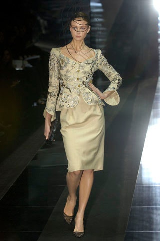 beige silk long-sleeve collared fitted embroidered blouse