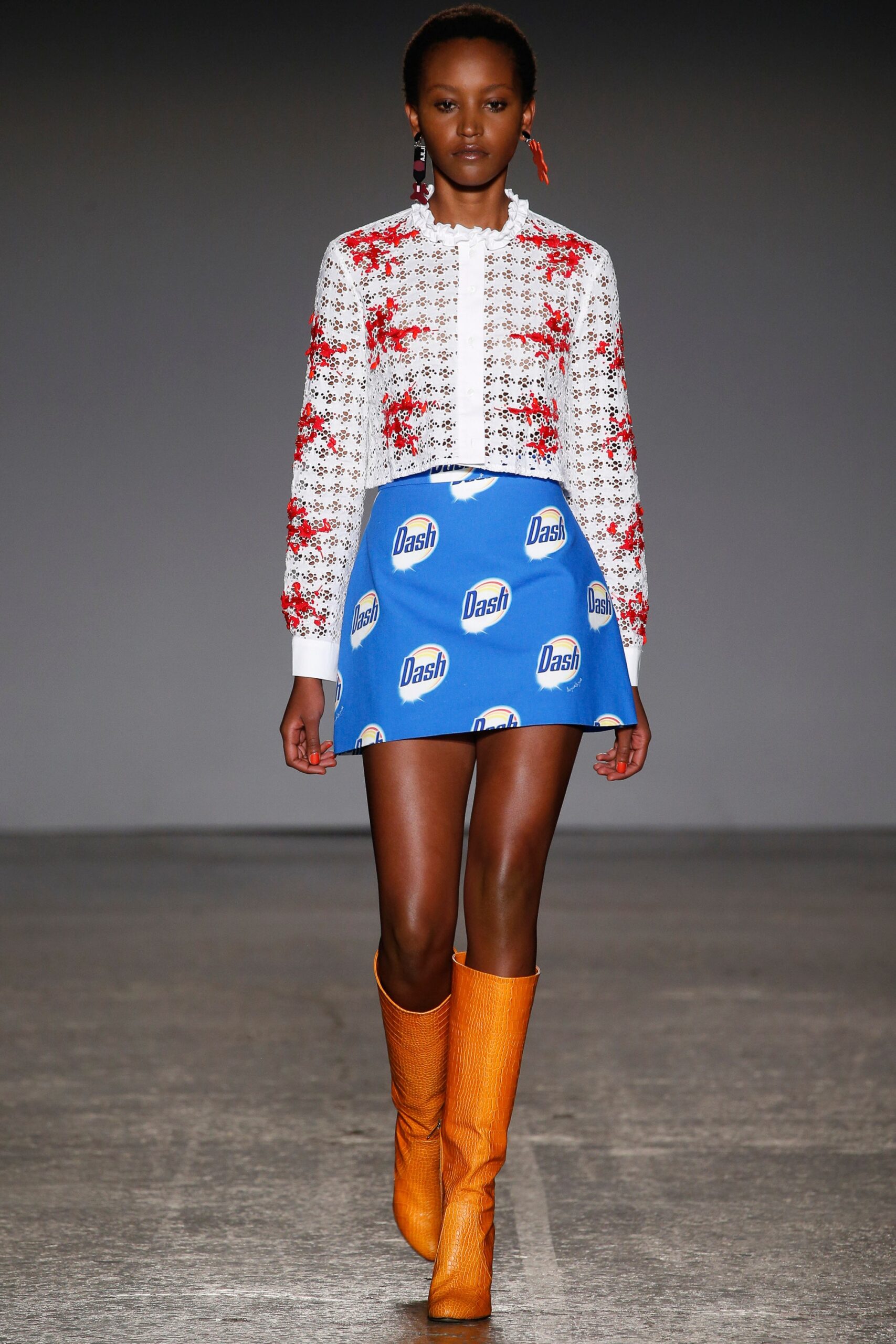 orange leather boots