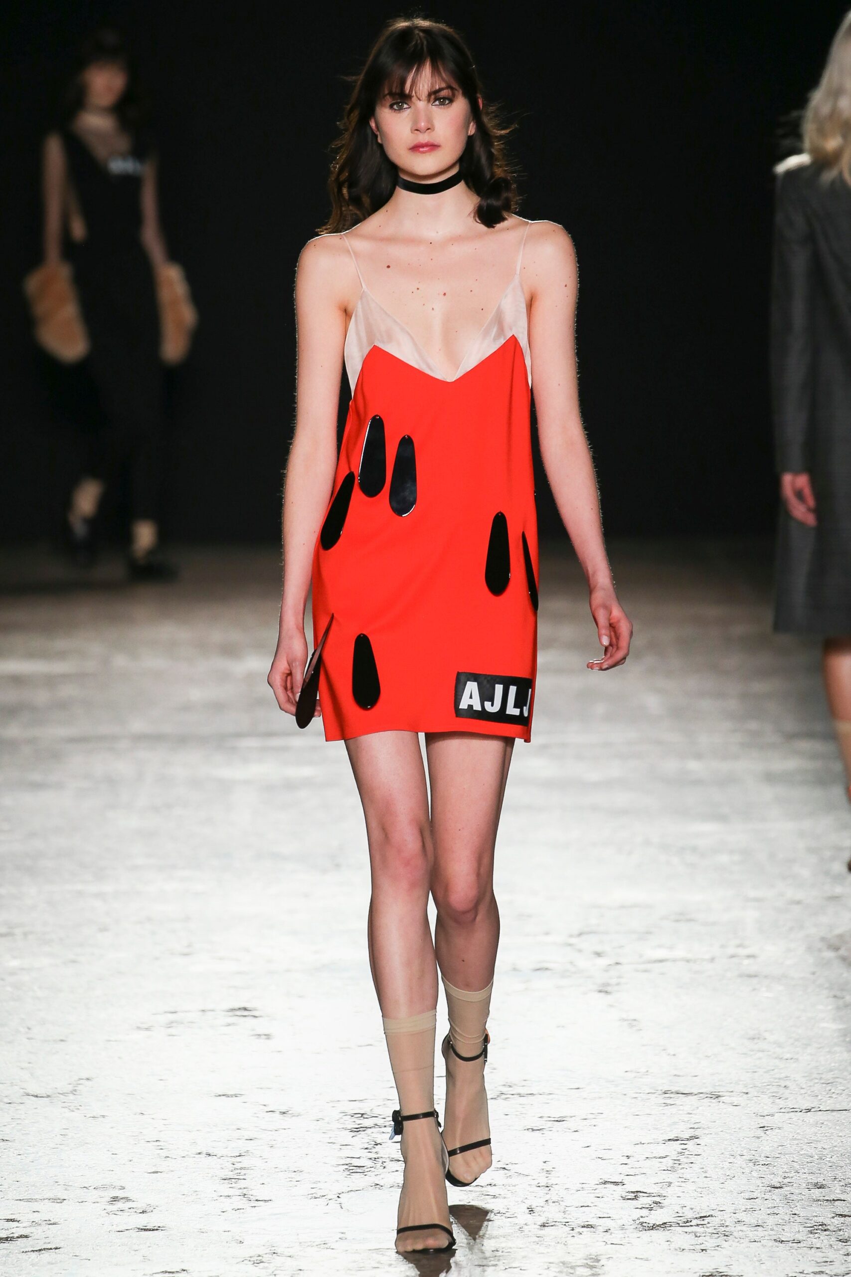 red silk sleeveless mini dress