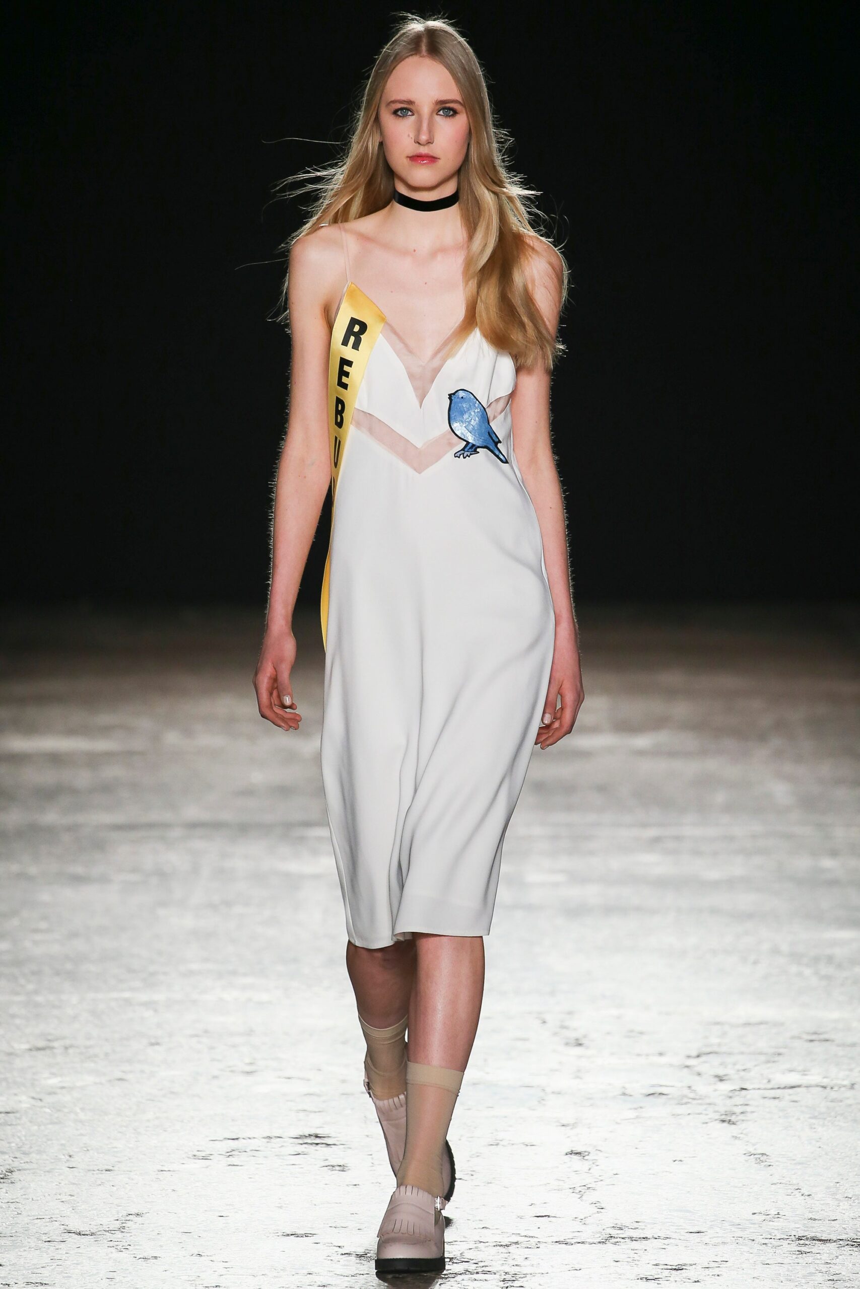 fitted white silk midi dress