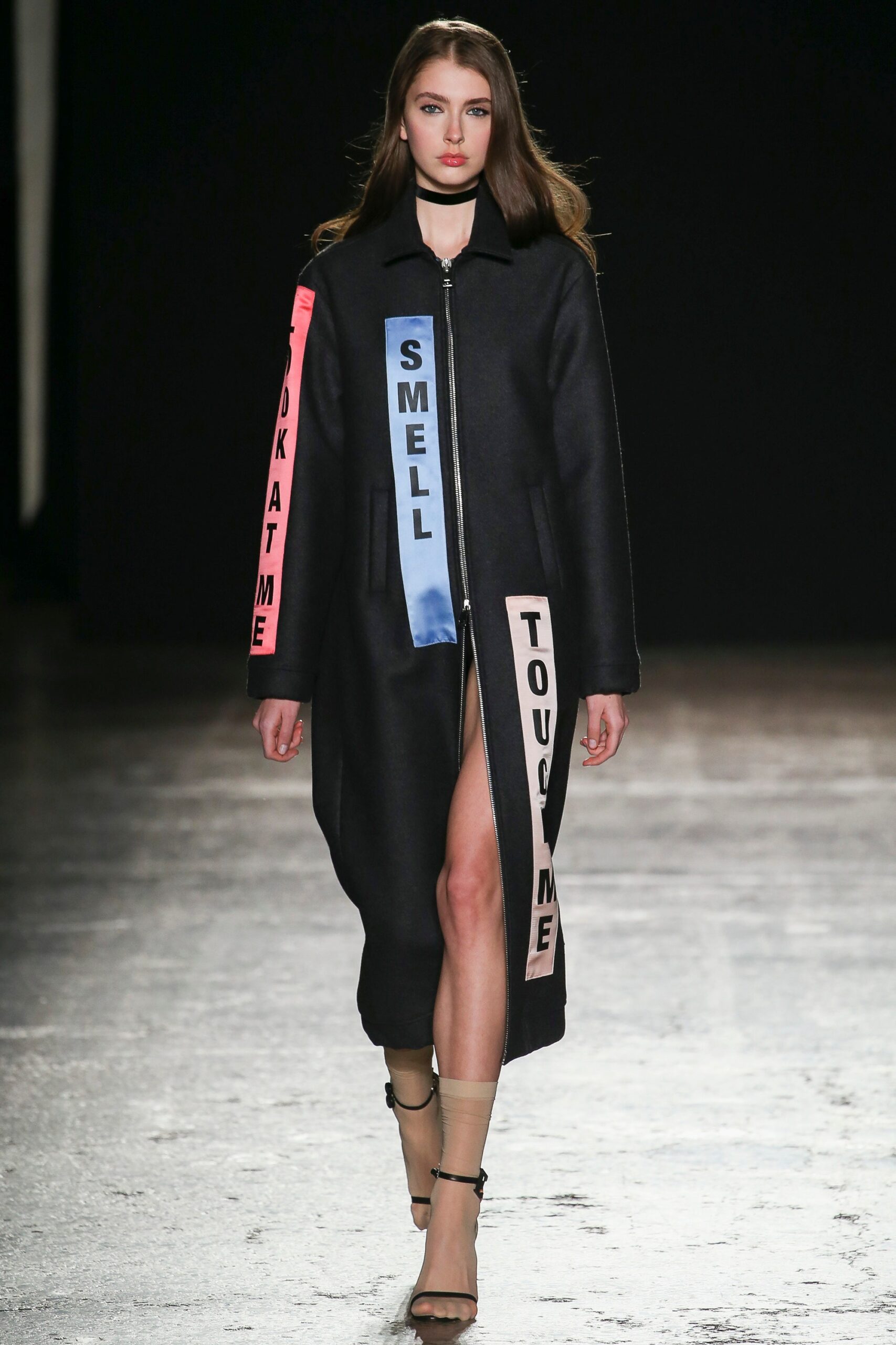 black wool relaxed coat