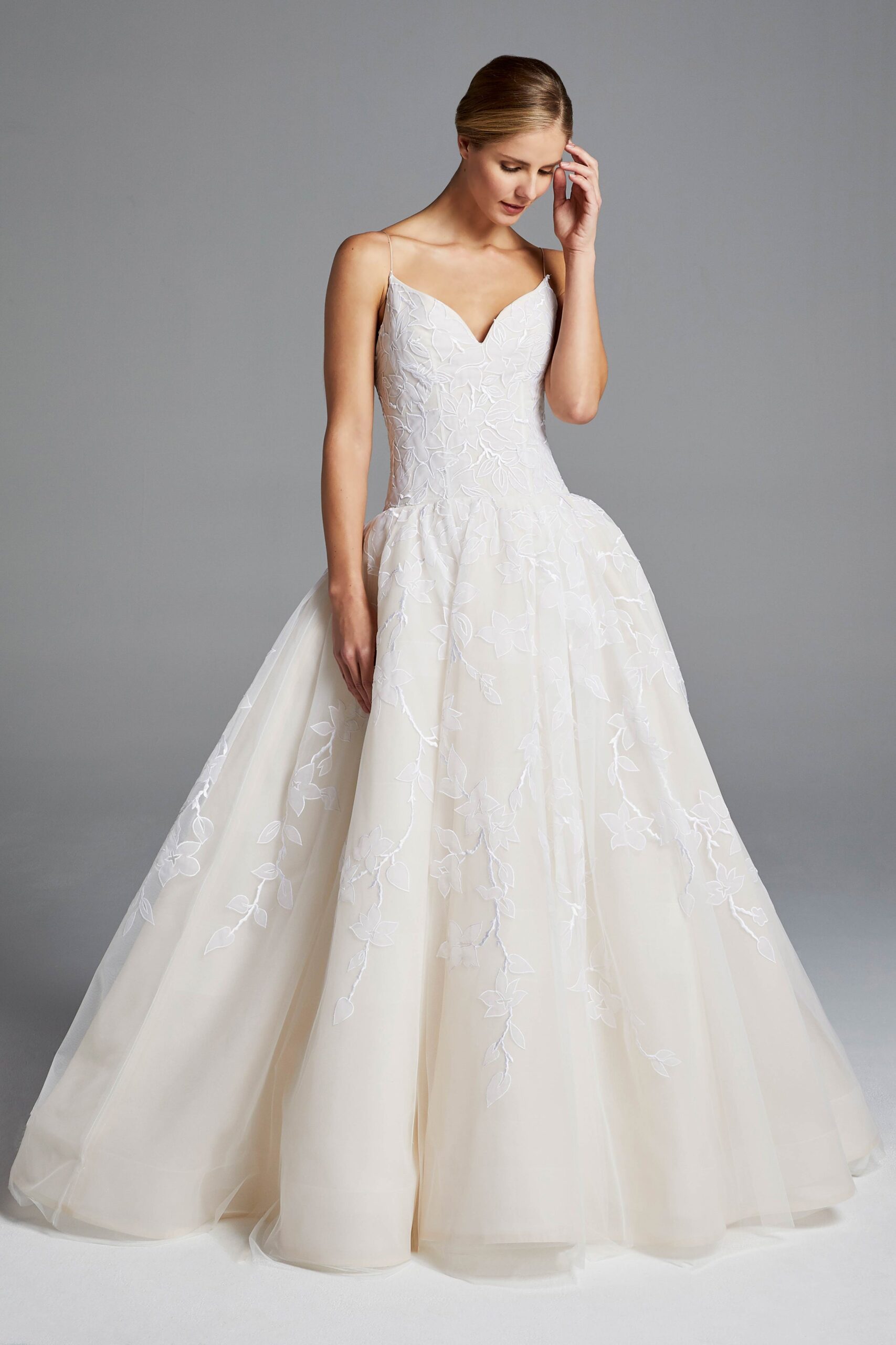 white embroidered maxi gown
