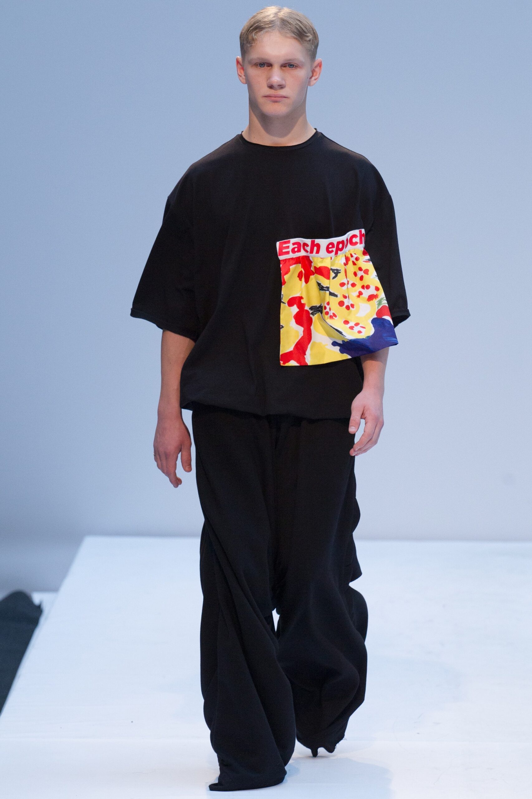 black relaxed top and pants