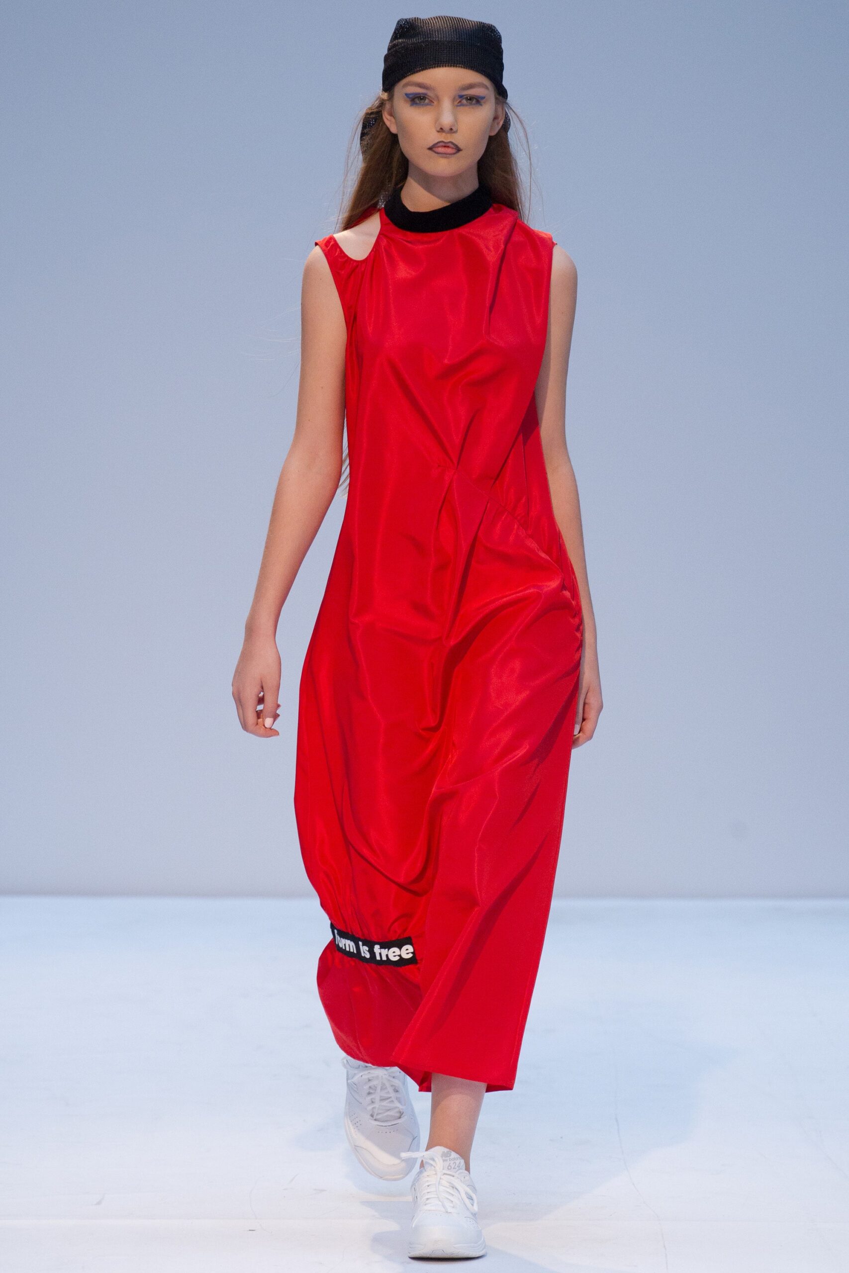 red relaxed sleeveless dress