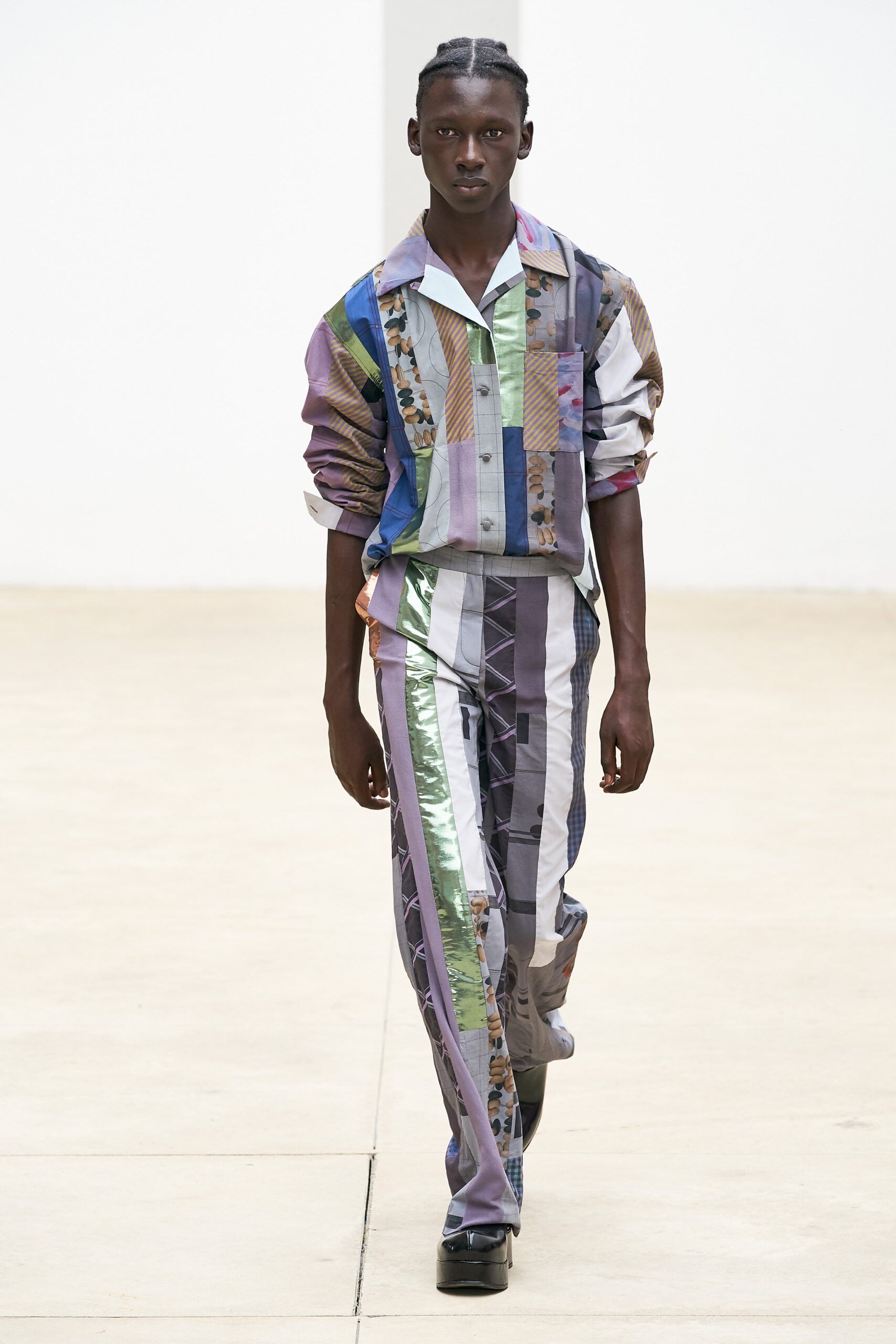 multi-colored relaxed shirt and pants