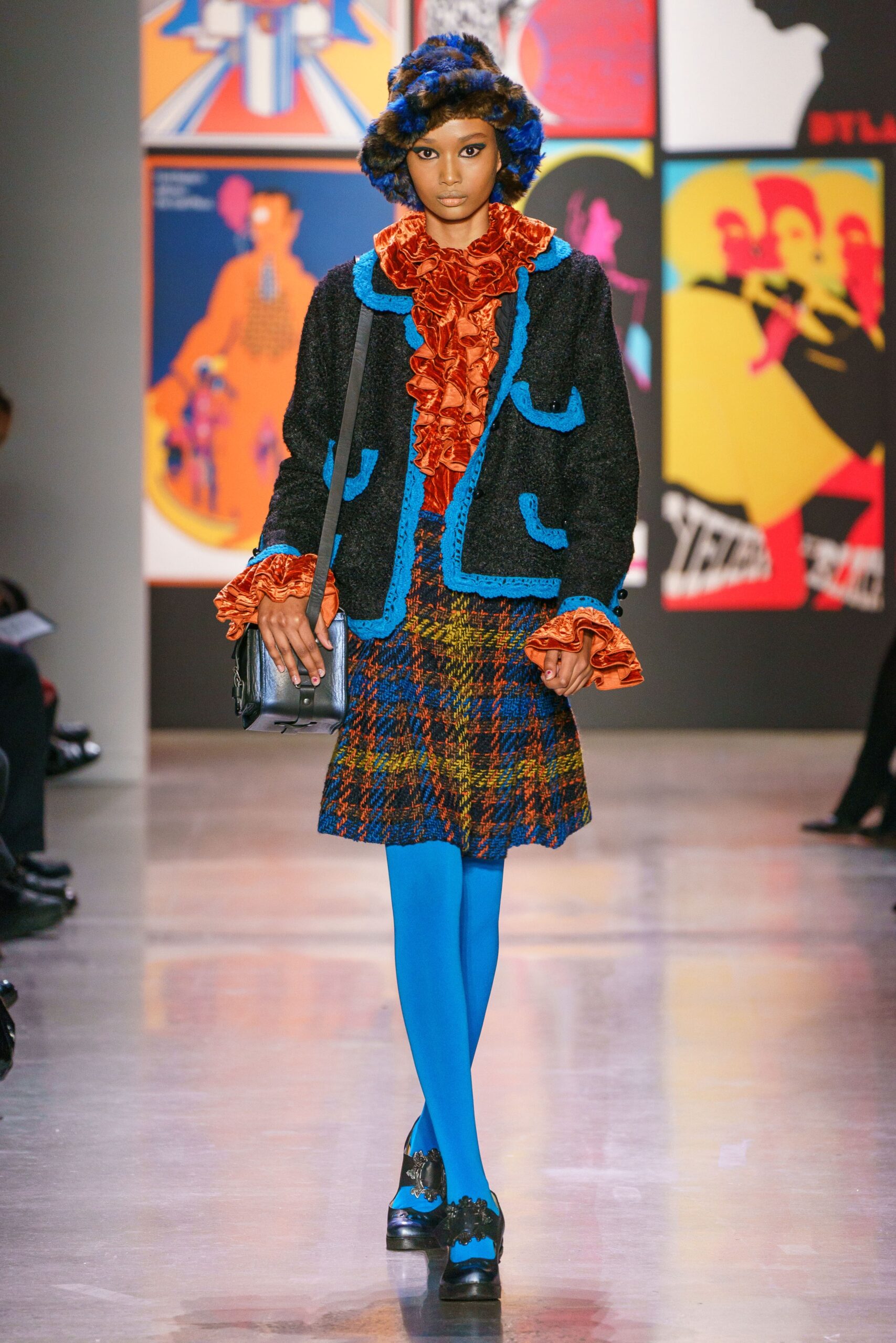 colorful layered fashion ensemble