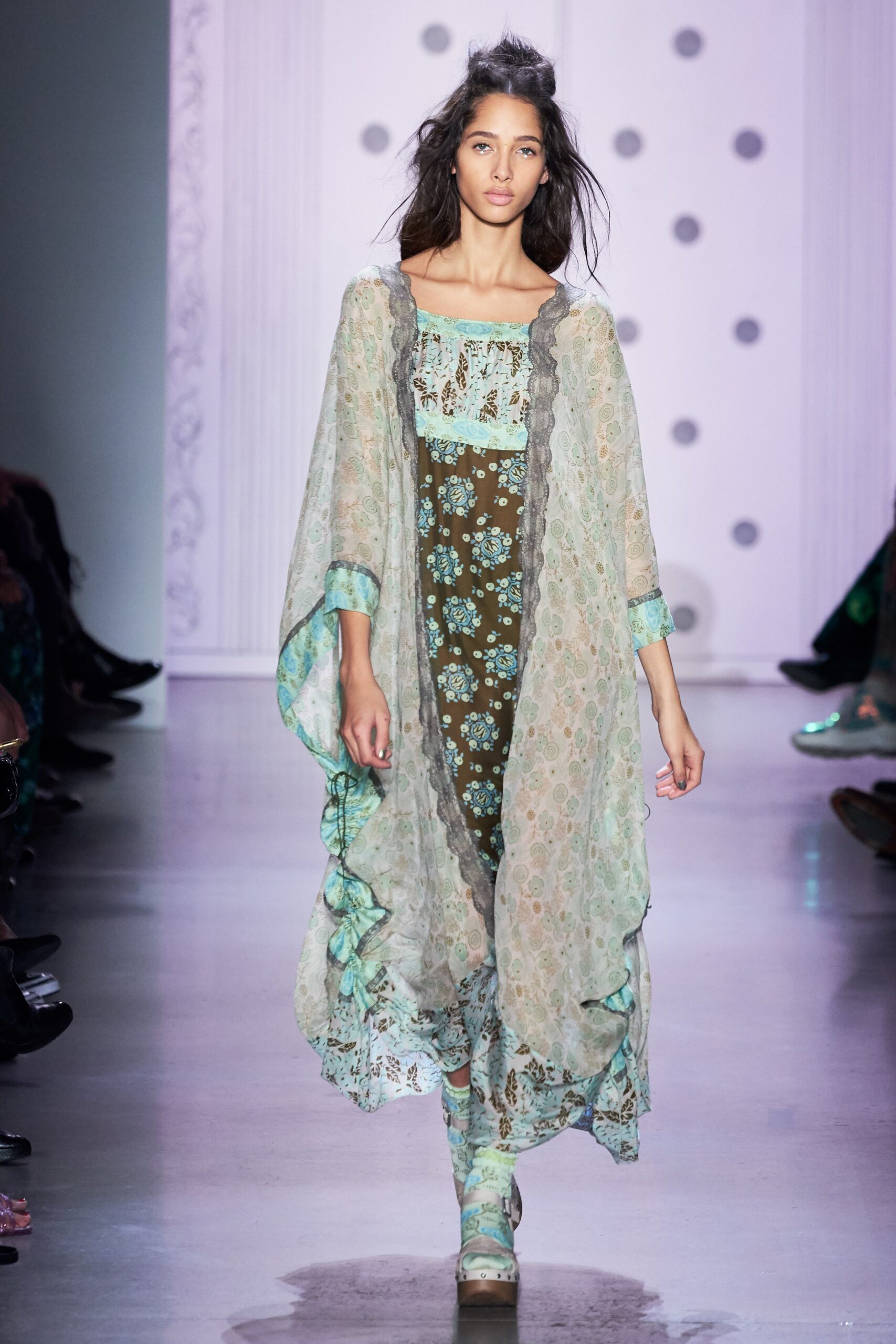 midi dress with layered cape