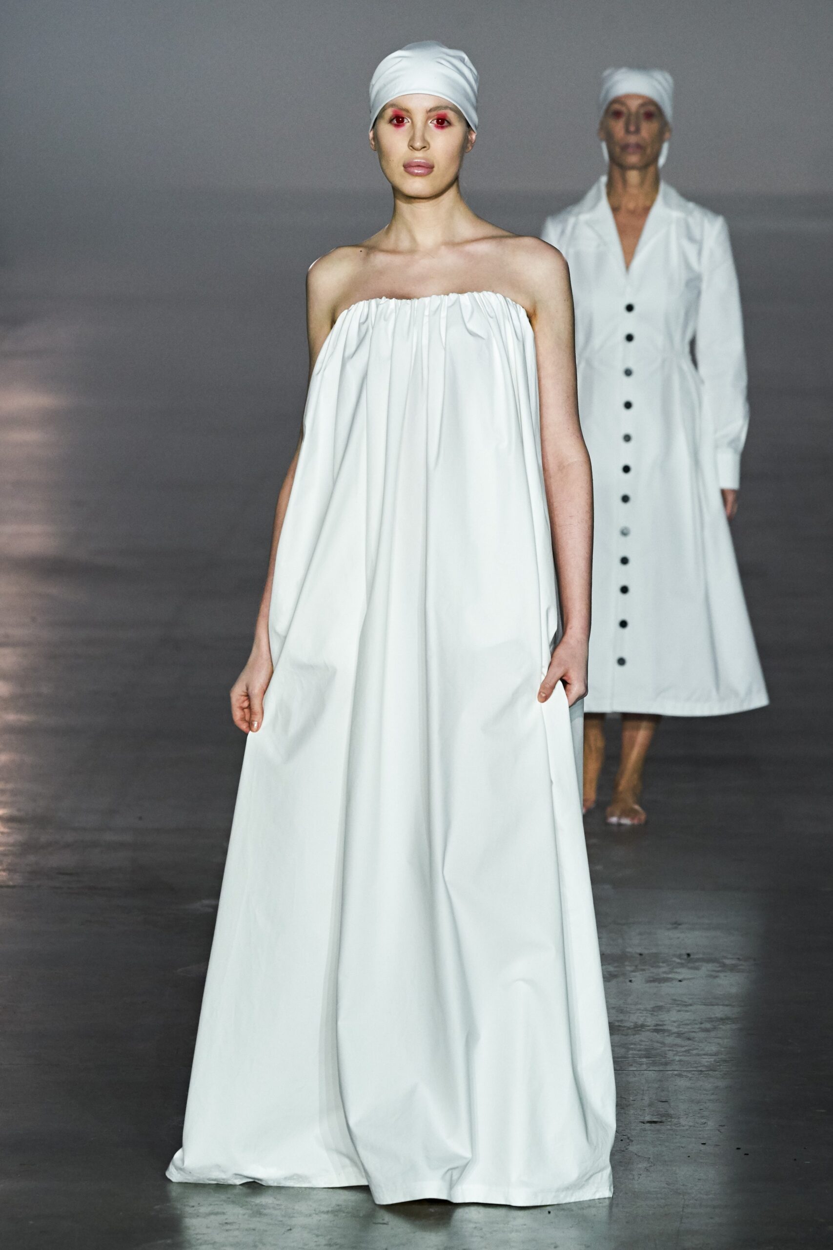 white relaxed maxi dress