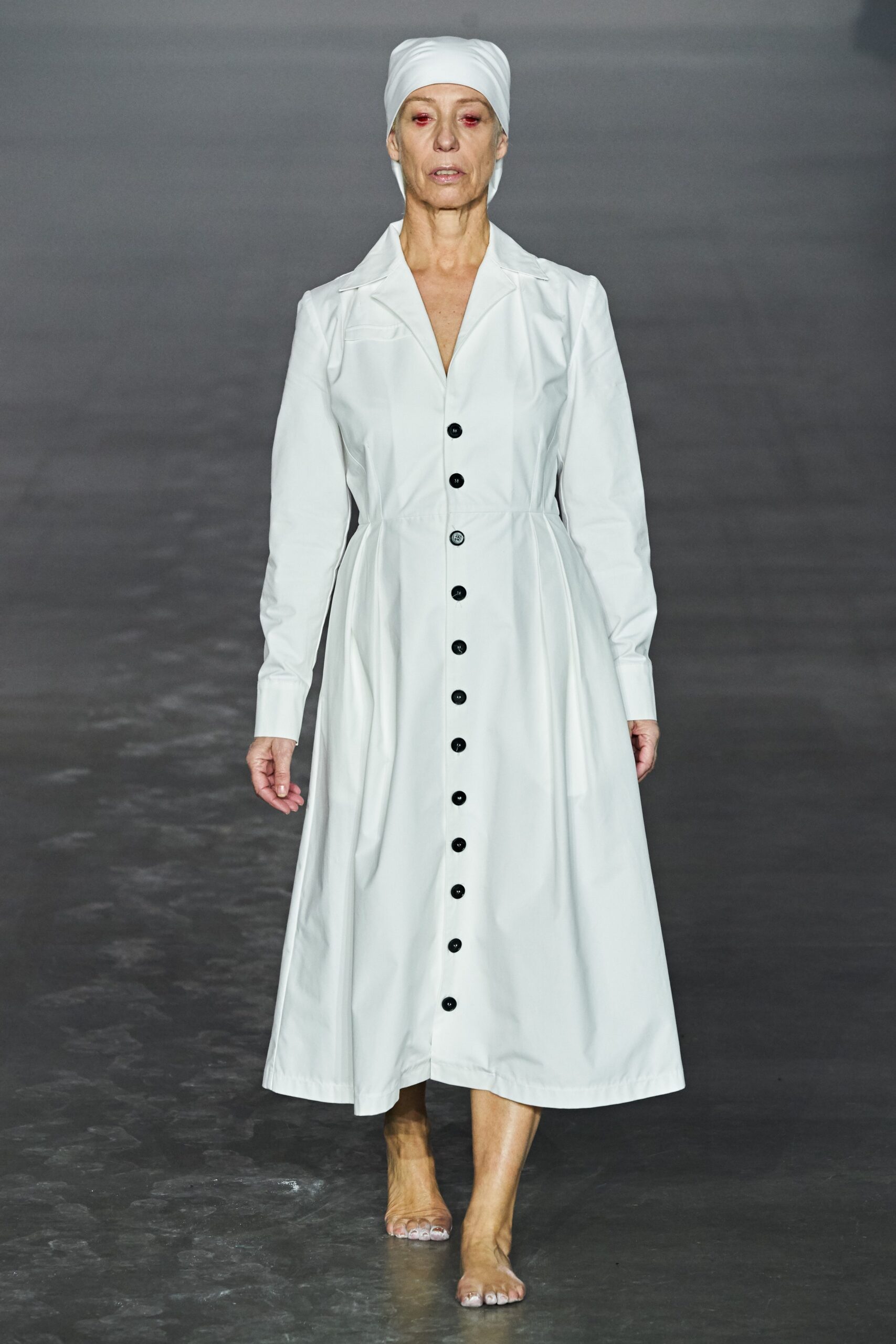 white relaxed cotton dress