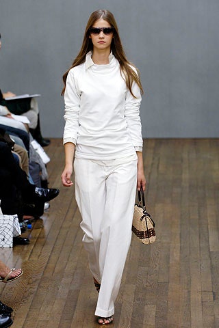 white relaxed top and pants