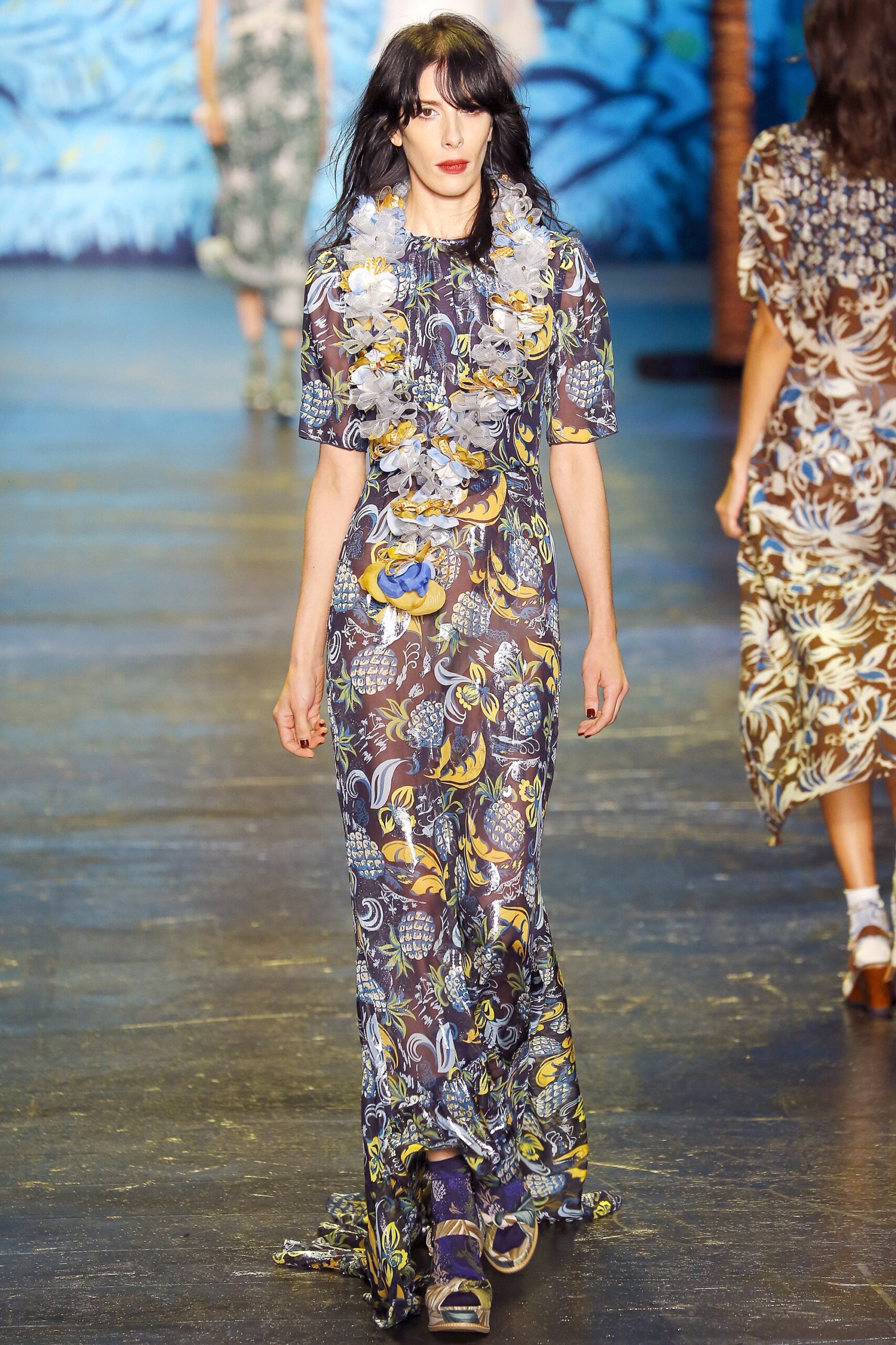 floral chiffon maxi dress