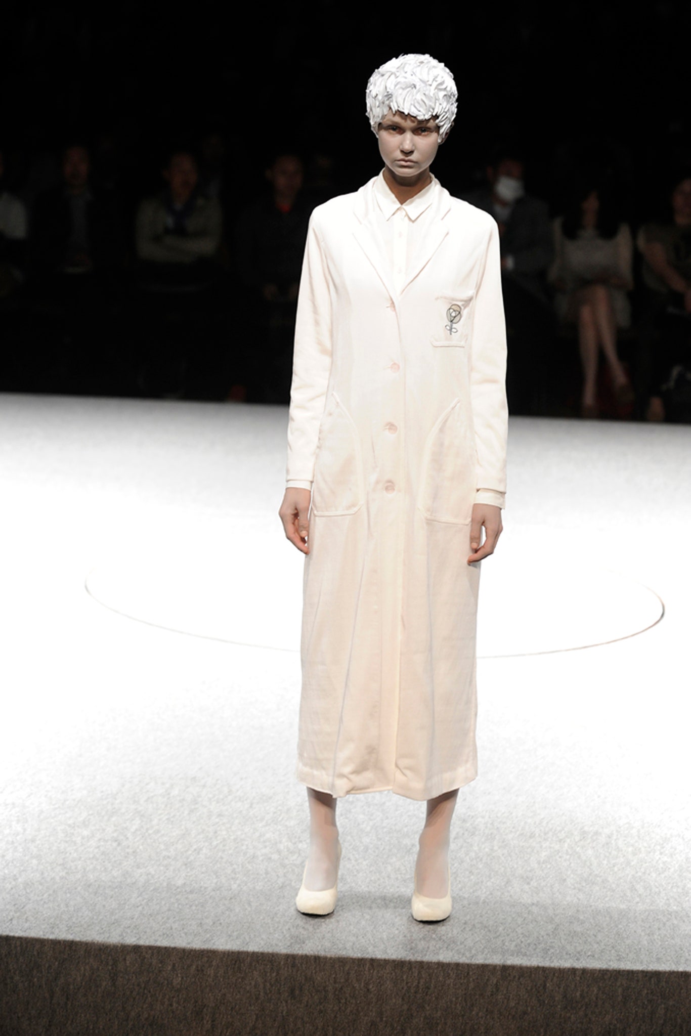 white relaxed coat
