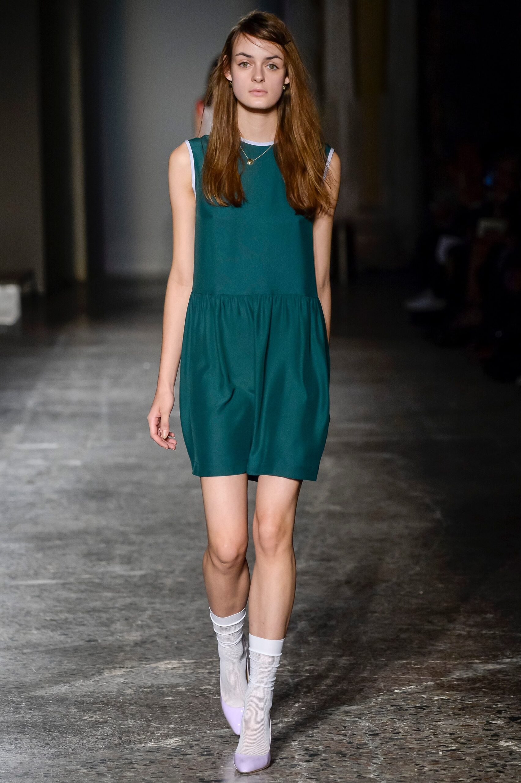 teal relaxed sleeveless dress