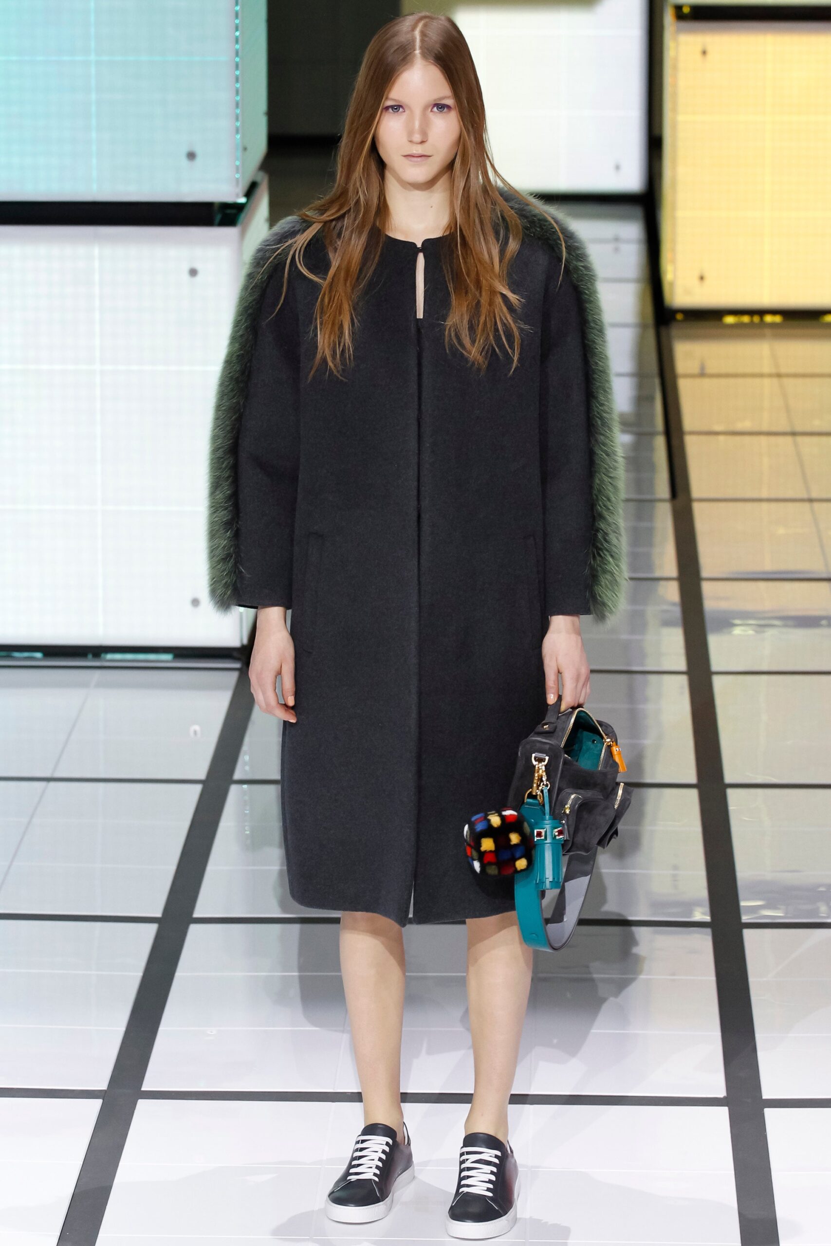 gray wool relaxed coat