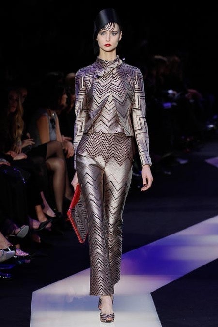 gold metallic fitted blazer and pants