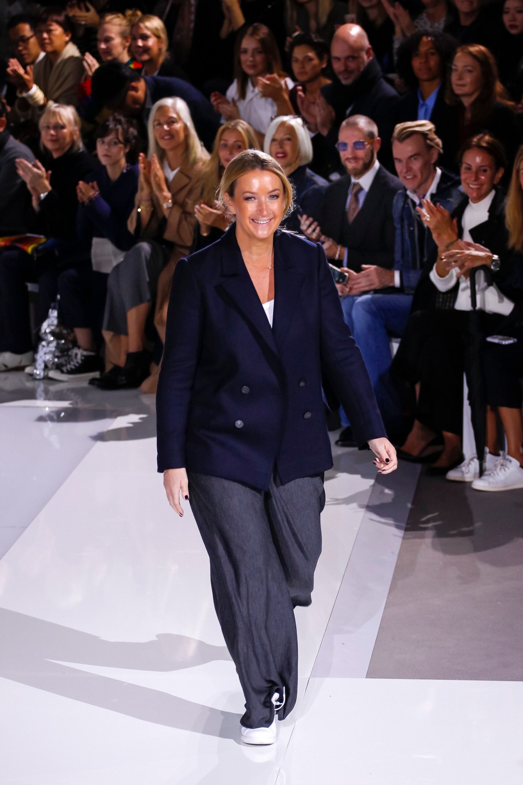 navy blazer gray pants
