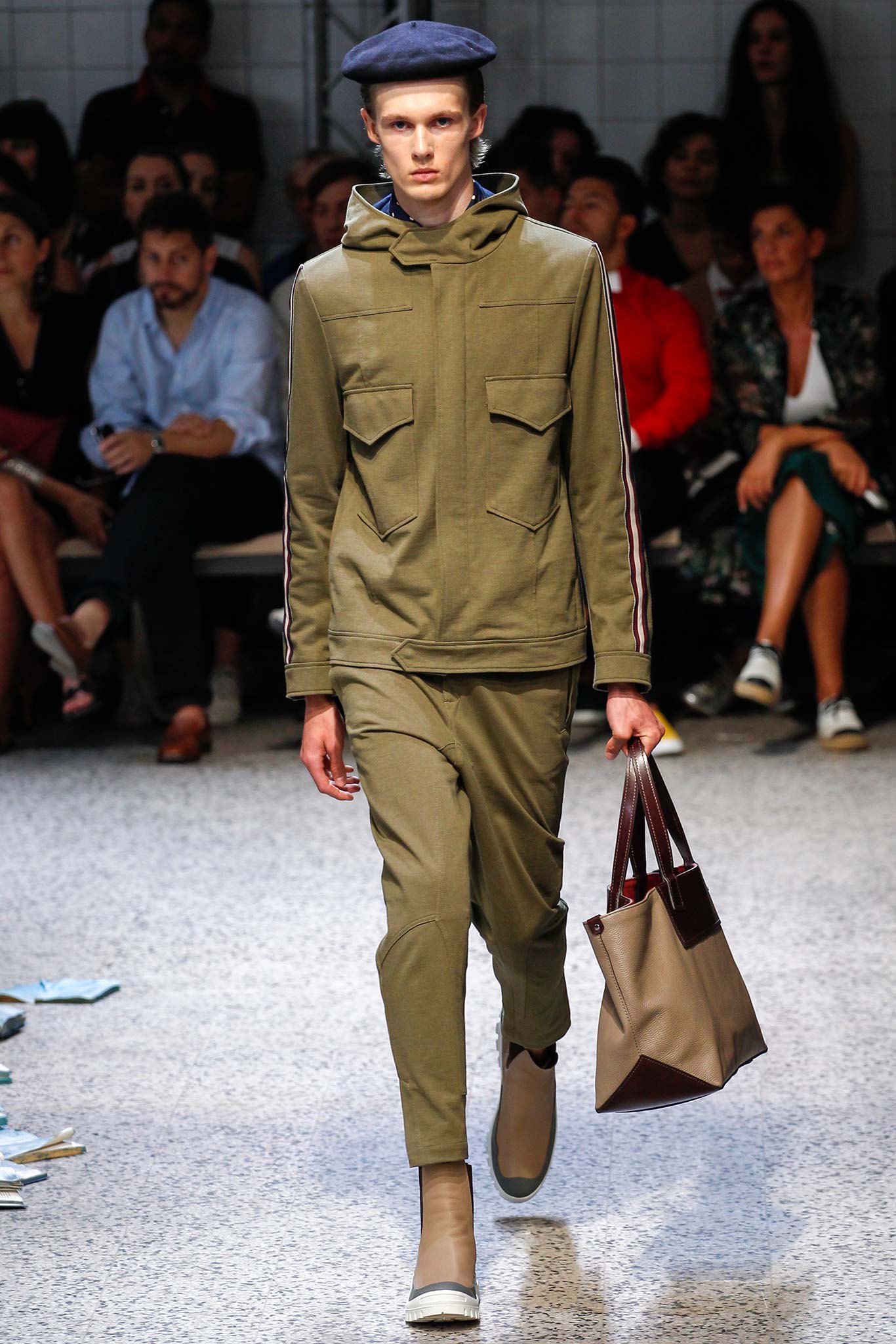 brown leather bag