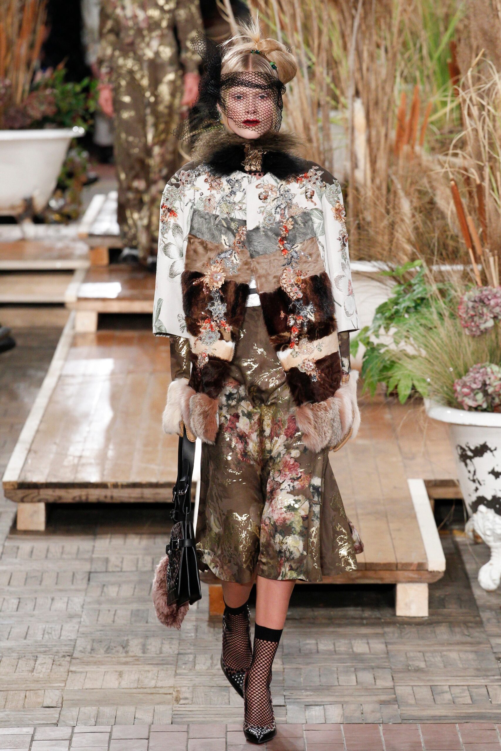 floral midi dress with cape