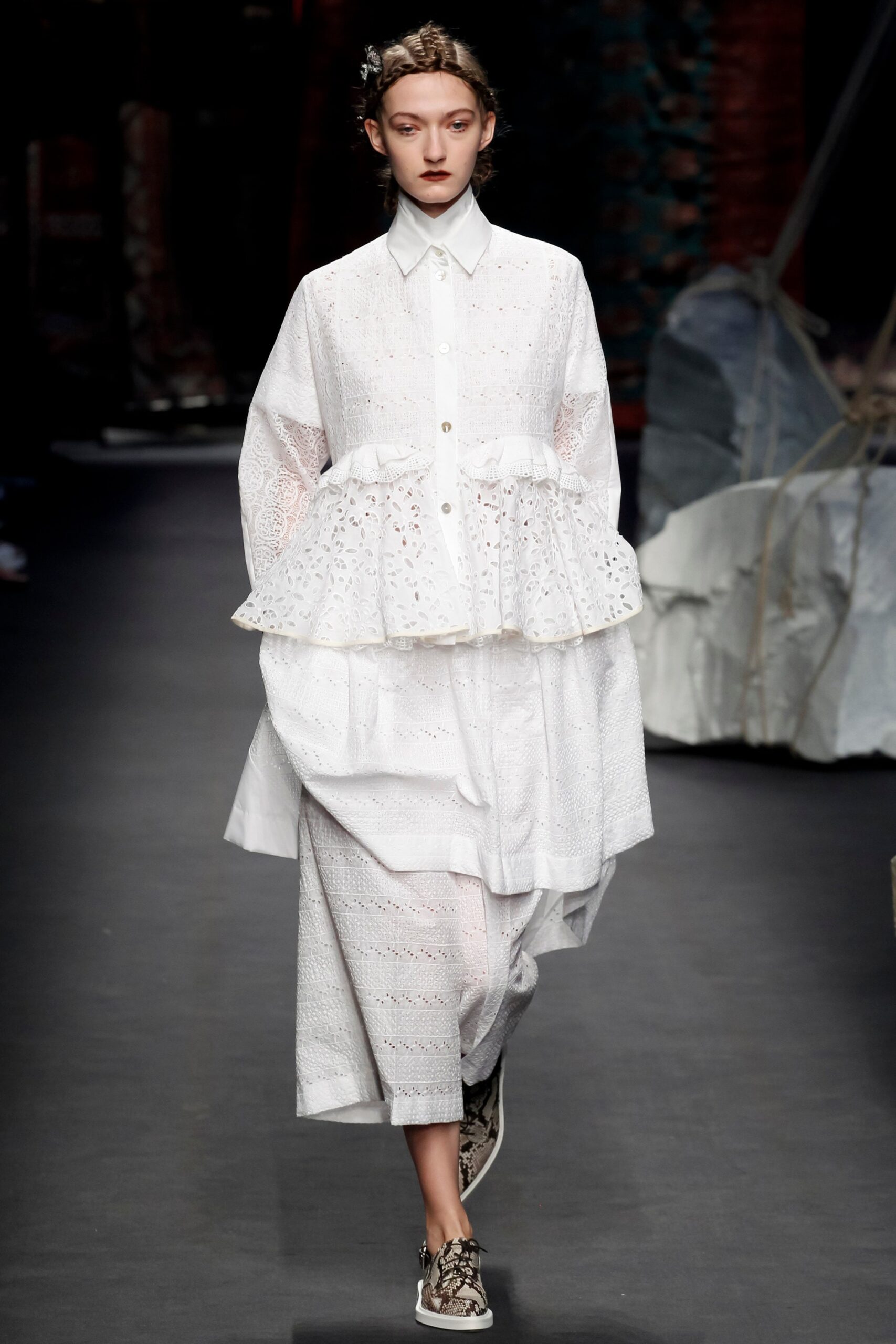 white relaxed cotton dress