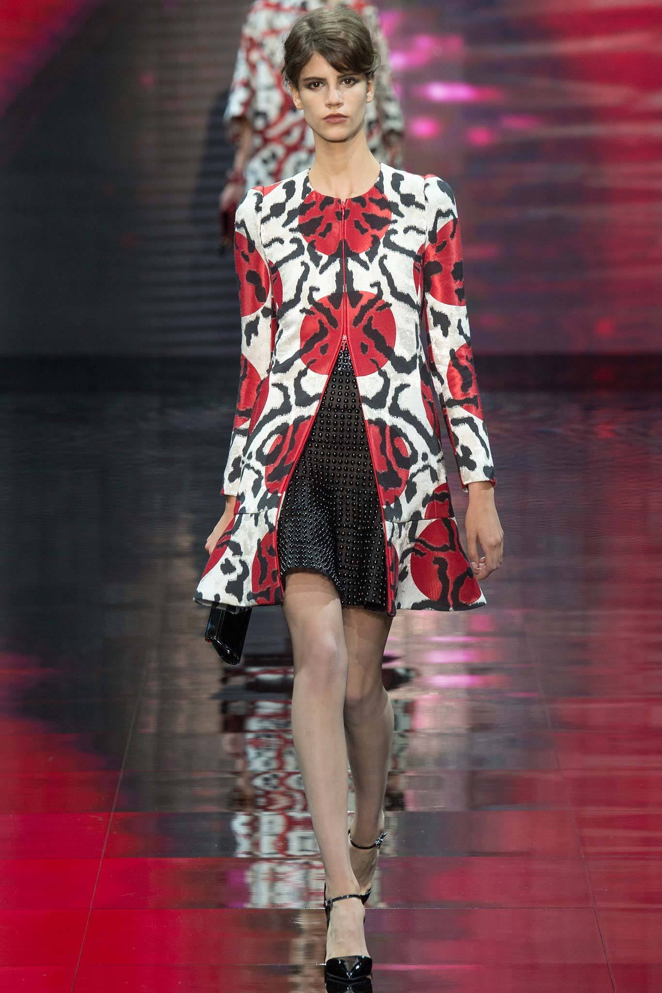 red black white printed mini dress