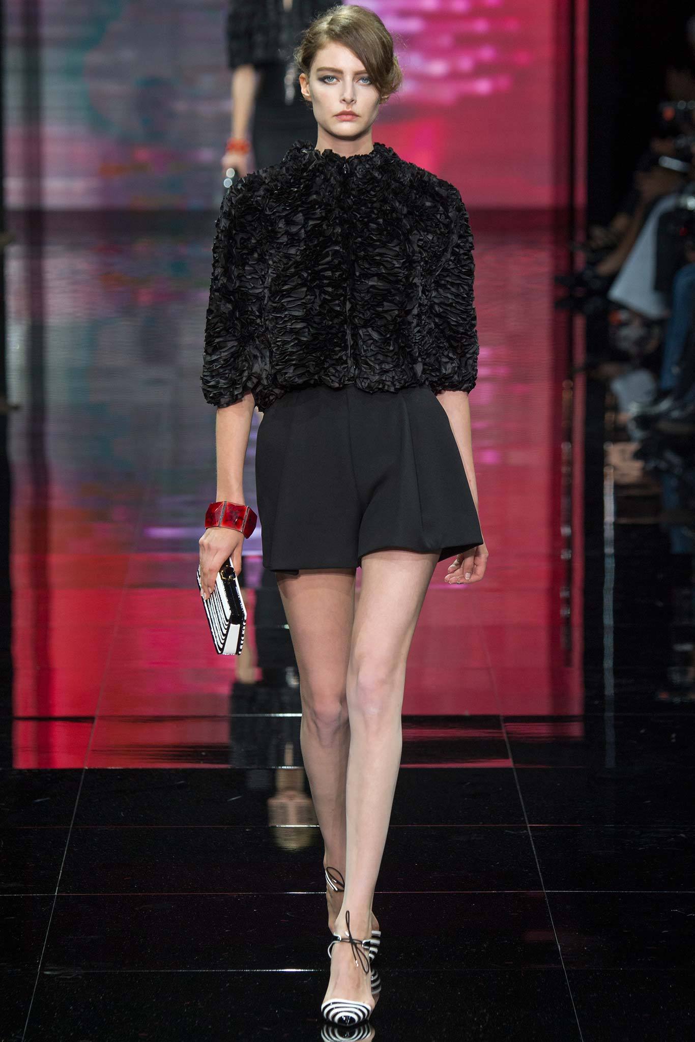 black fur top and flared skirt