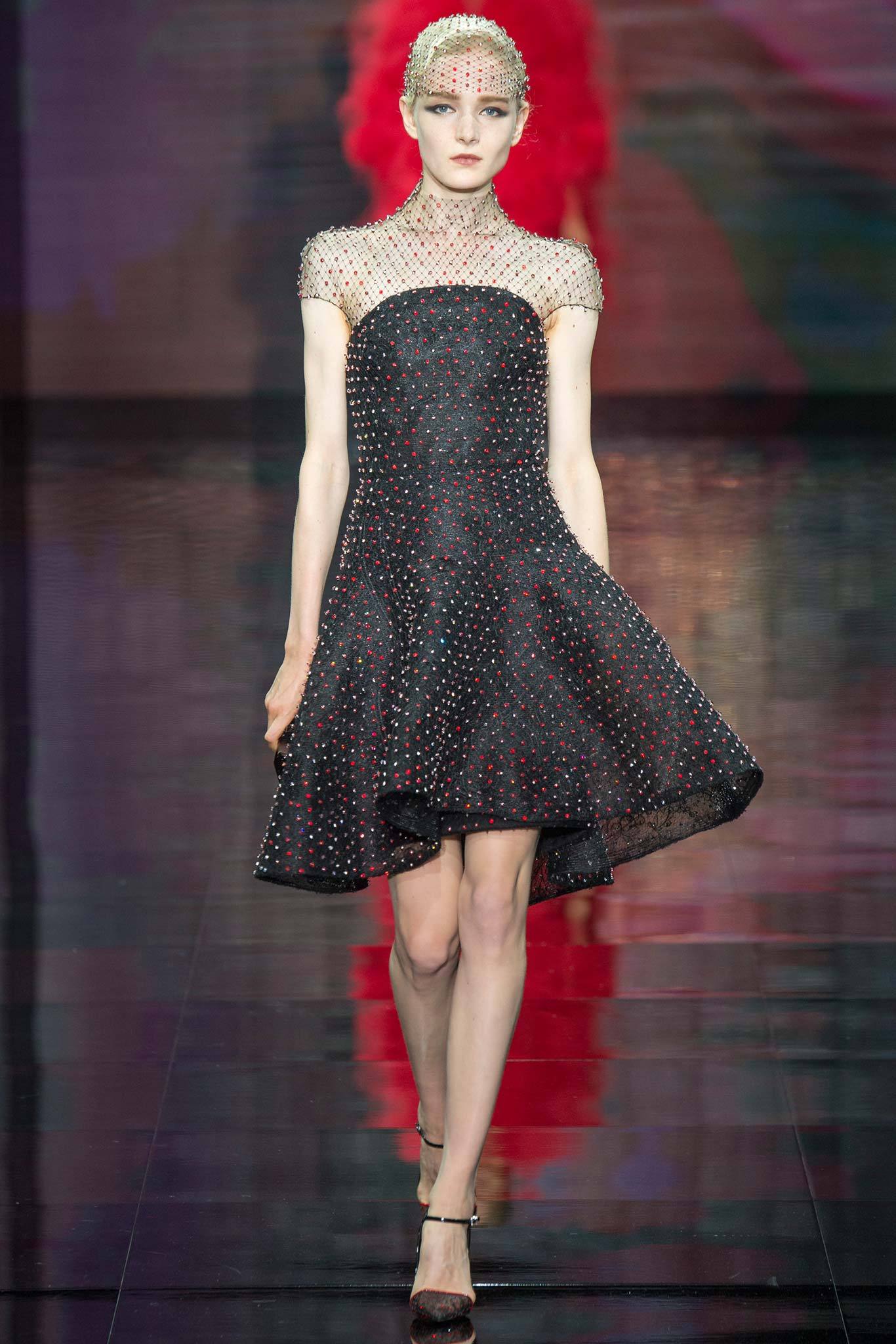 black and red beaded mini dress