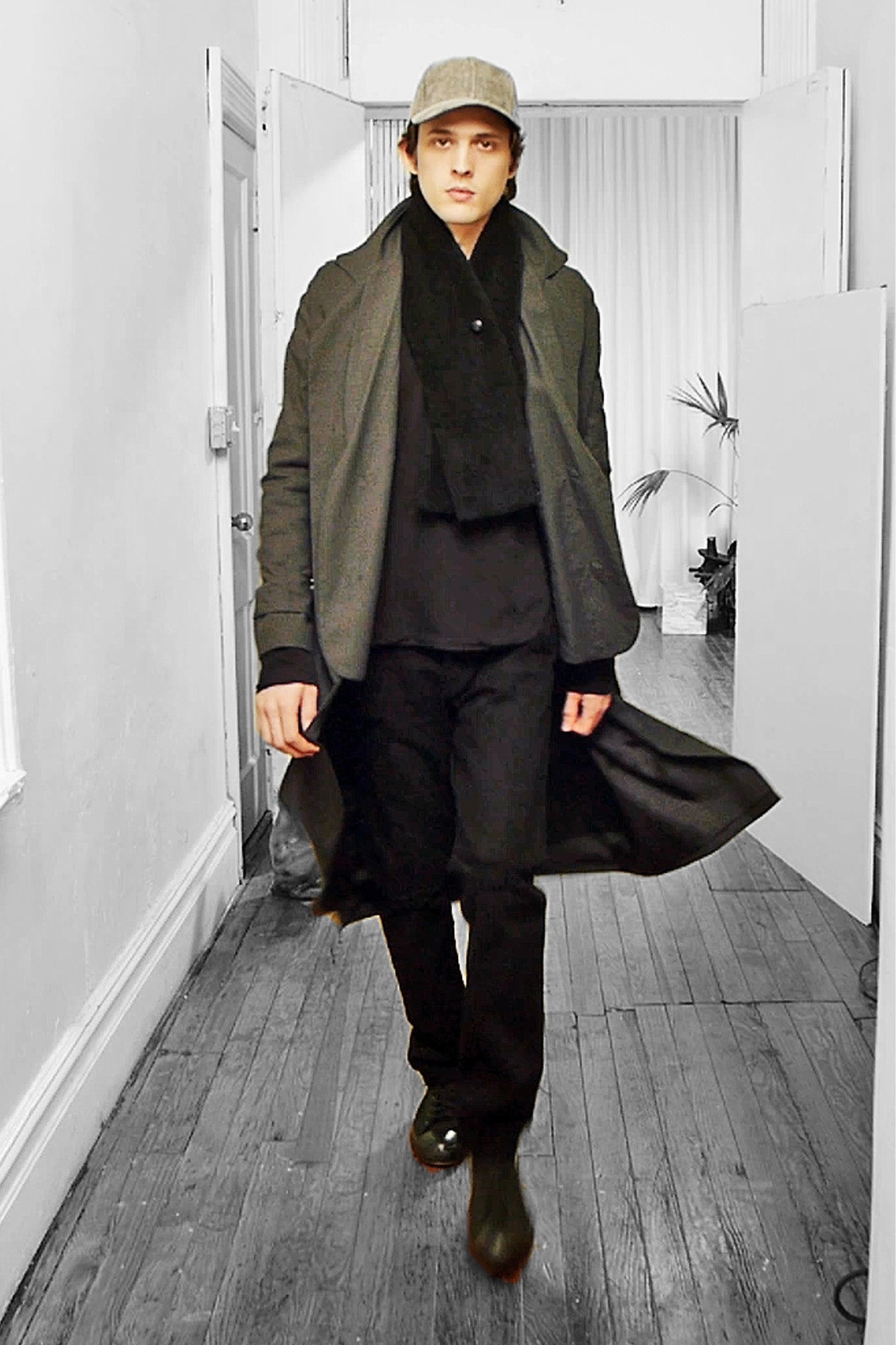 black cotton scarf