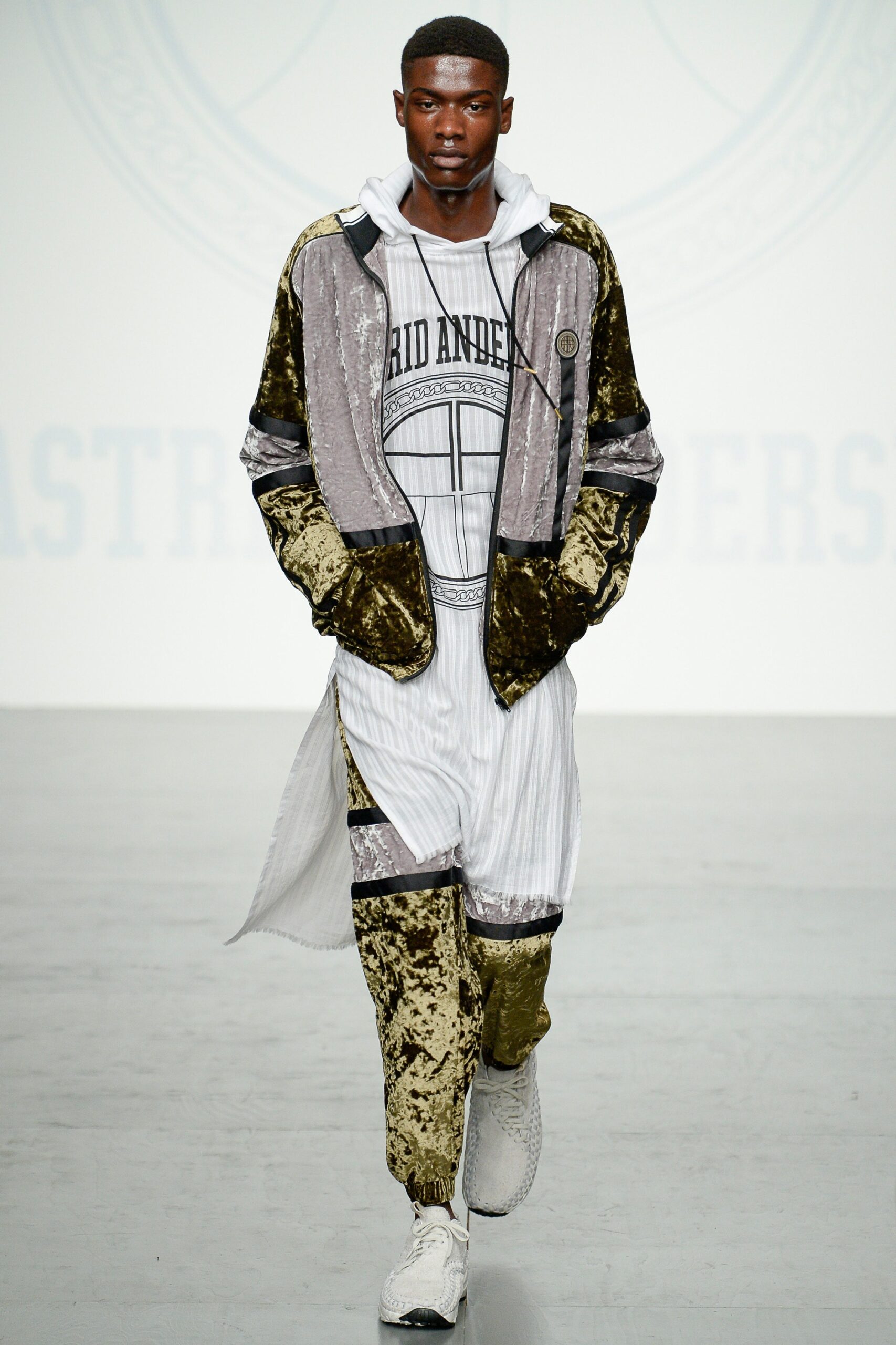 gray velvet jacket with hoodie