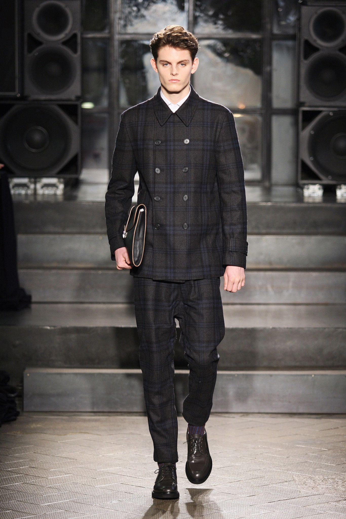 tailored black gray suit