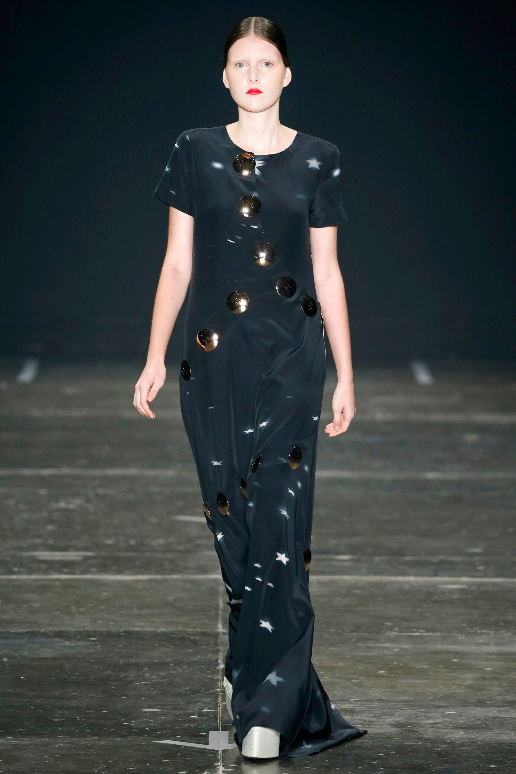 black silk embellished maxi dress
