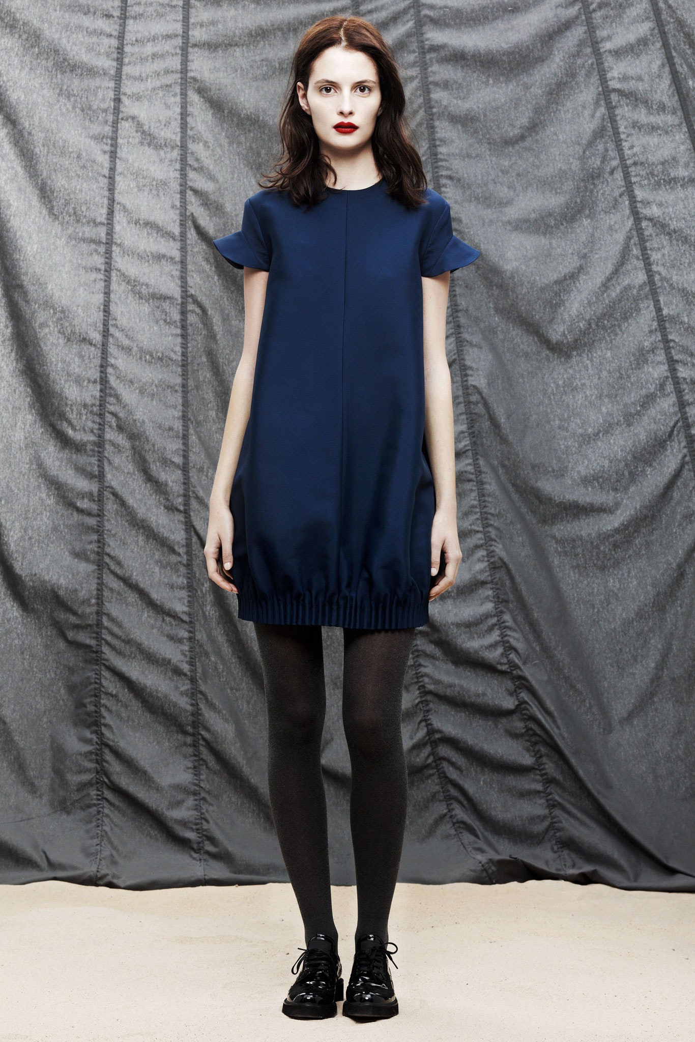 blue fitted mini dress