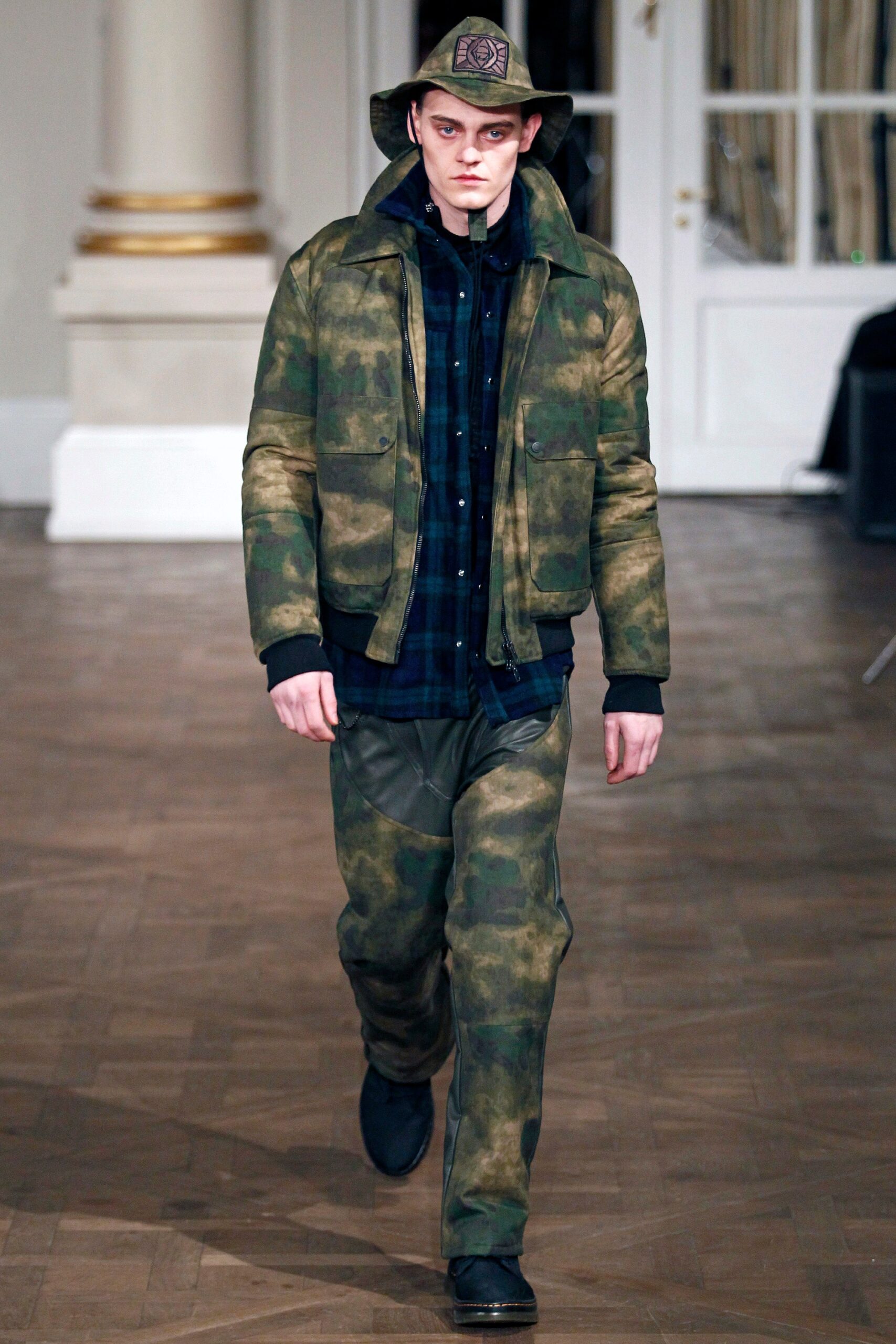 camouflage jacket and pants