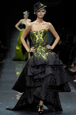 black silk strapless v-neck fitted tiered maxi gown