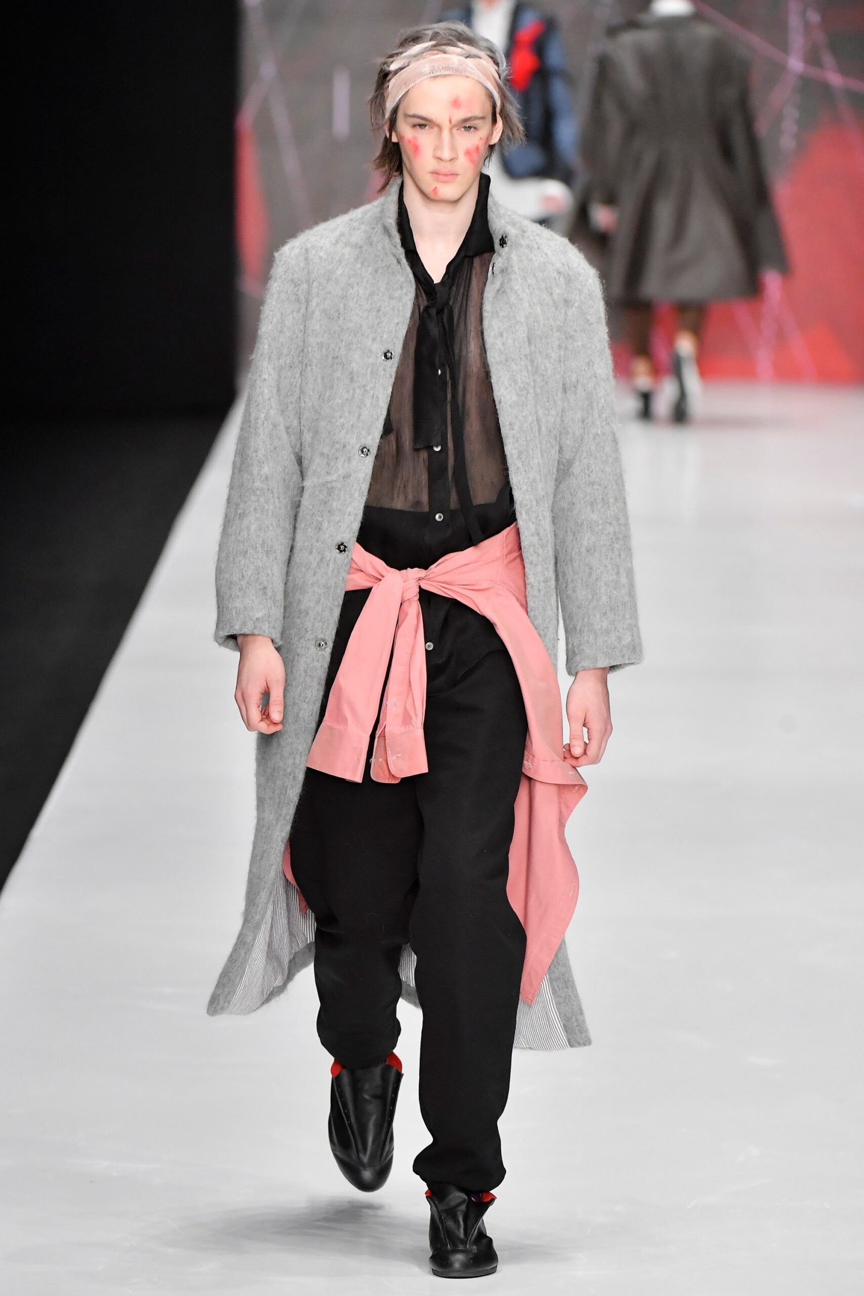 pink cotton fitted layered vest