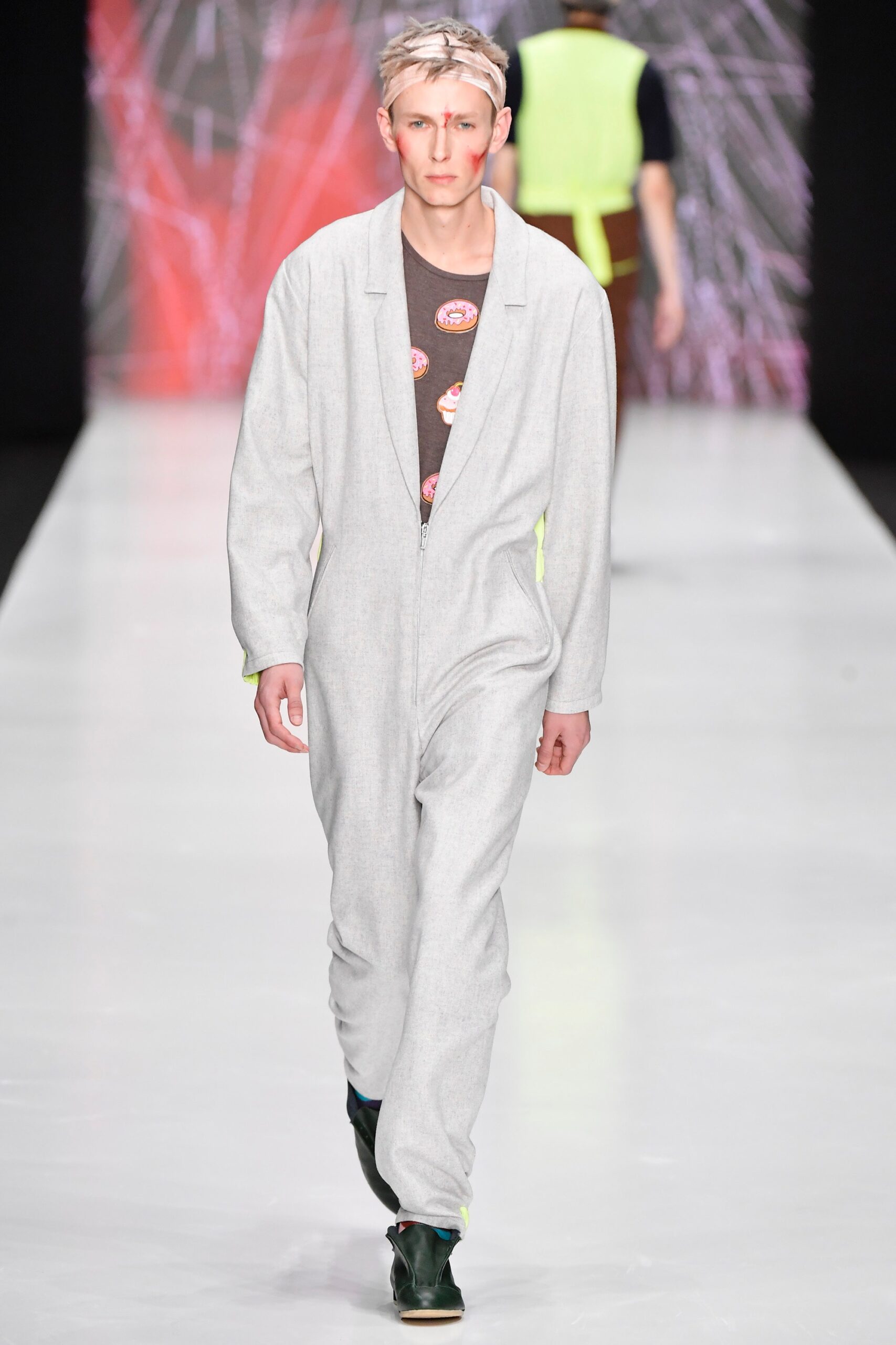 gray relaxed cotton jumpsuit