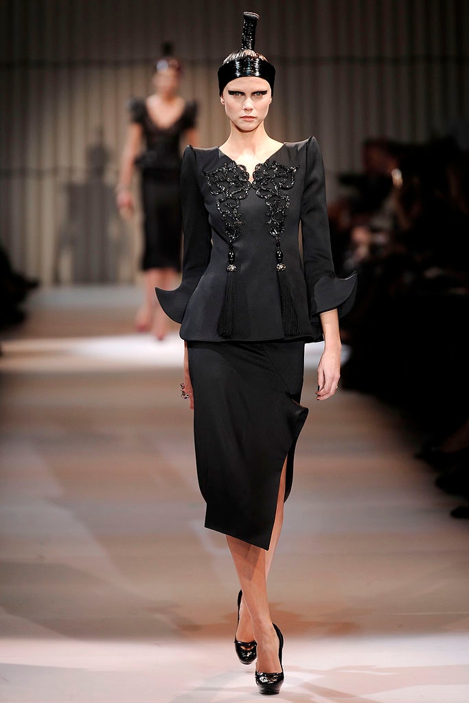 black silk fitted midi dress