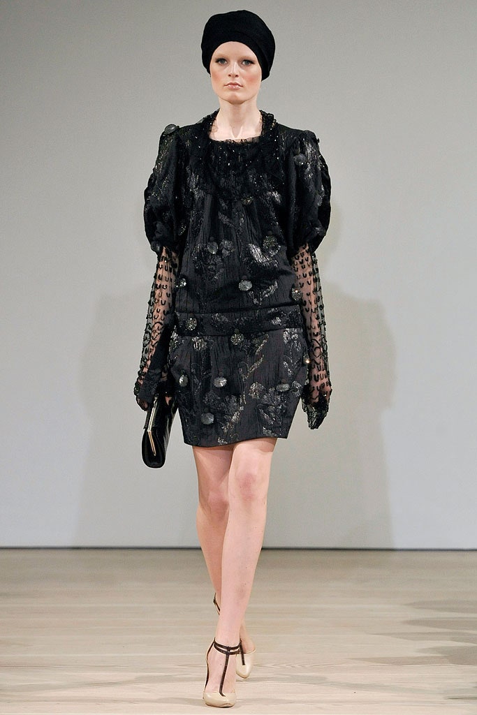 black silk mini dress